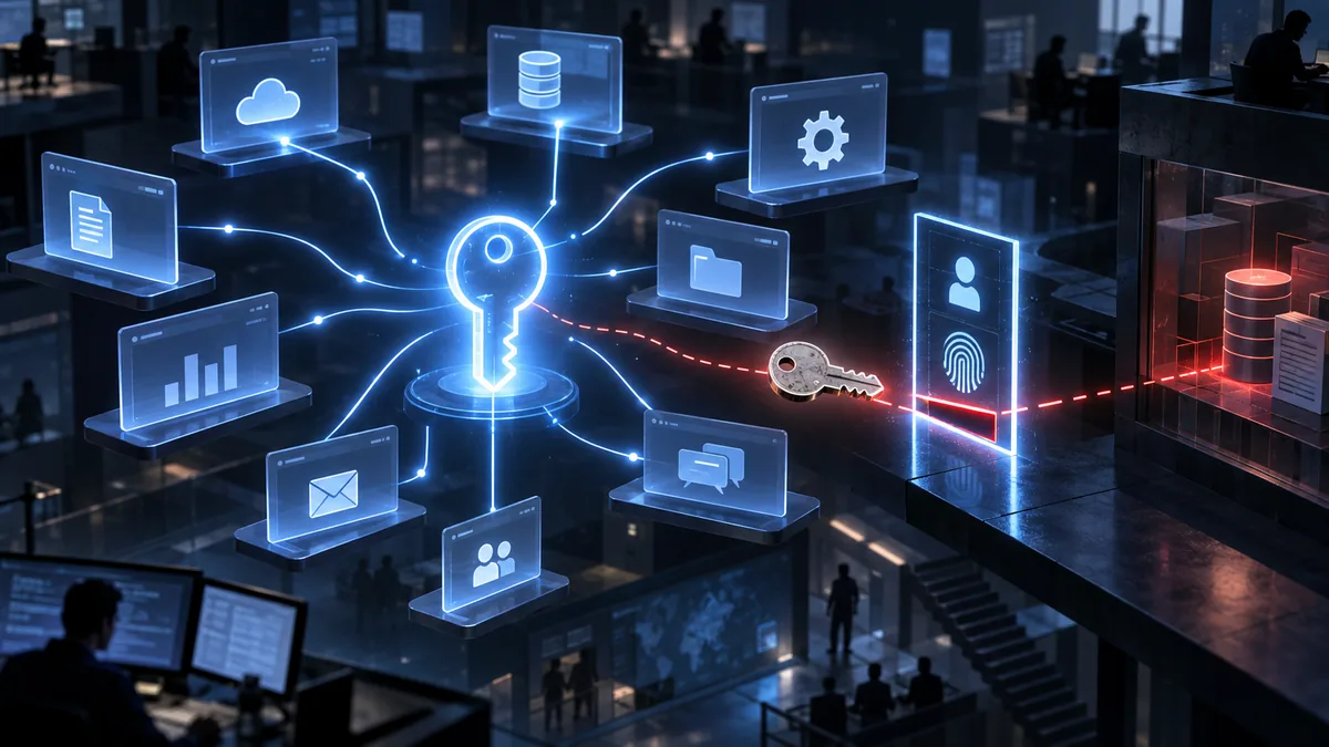 Connected SaaS services exchange OAuth tokens across a clearly bounded identity trust perimeter.